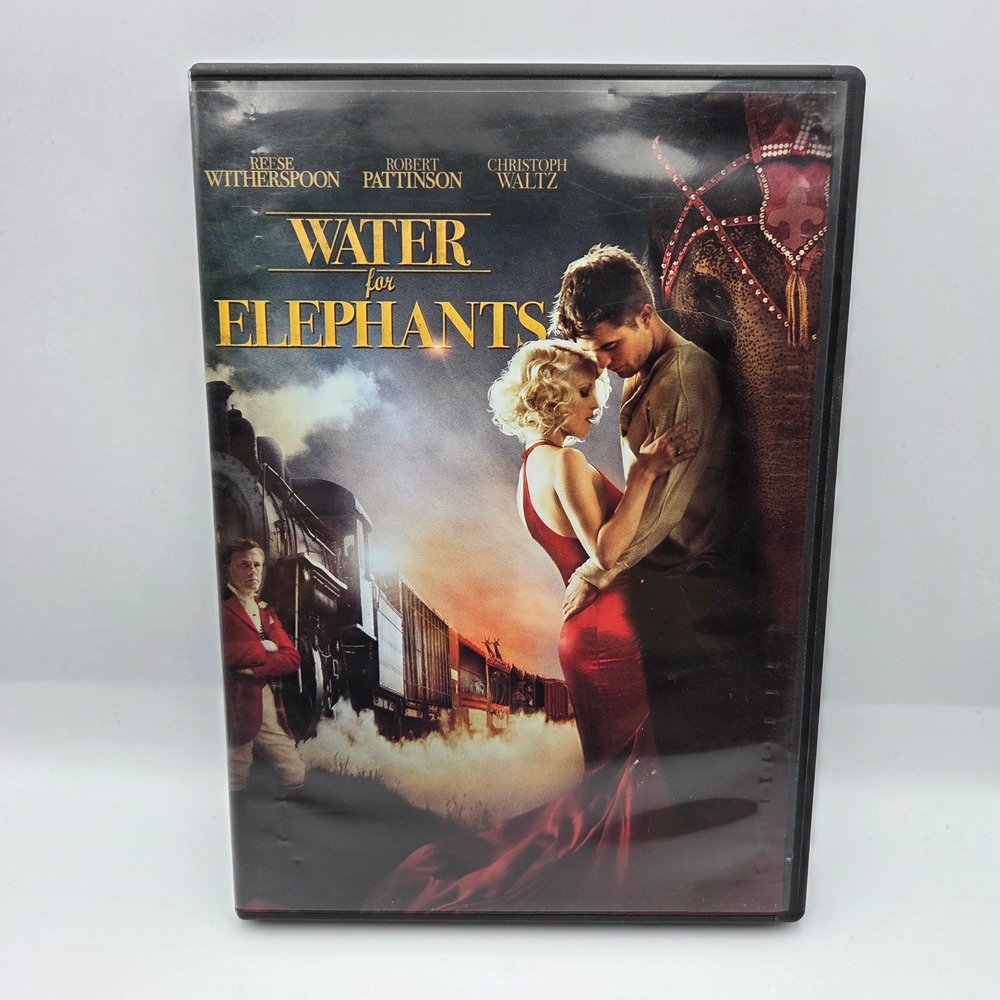 Water for Elephants DVD Robert Pattinson Reese Witherspoon Romance Drama Movie